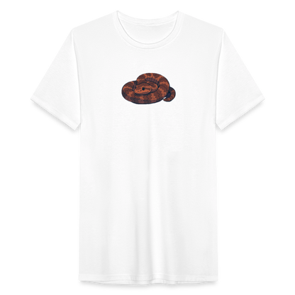 Ridge-nosed Rattlesnake Spotlight | Men’s Tri-Blend T-Shirt - White - white