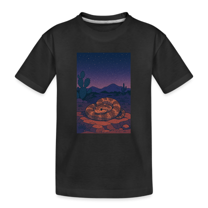 Ridge-nosed Rattlesnake Landscape | Kids Organic T-Shirt - Black - black