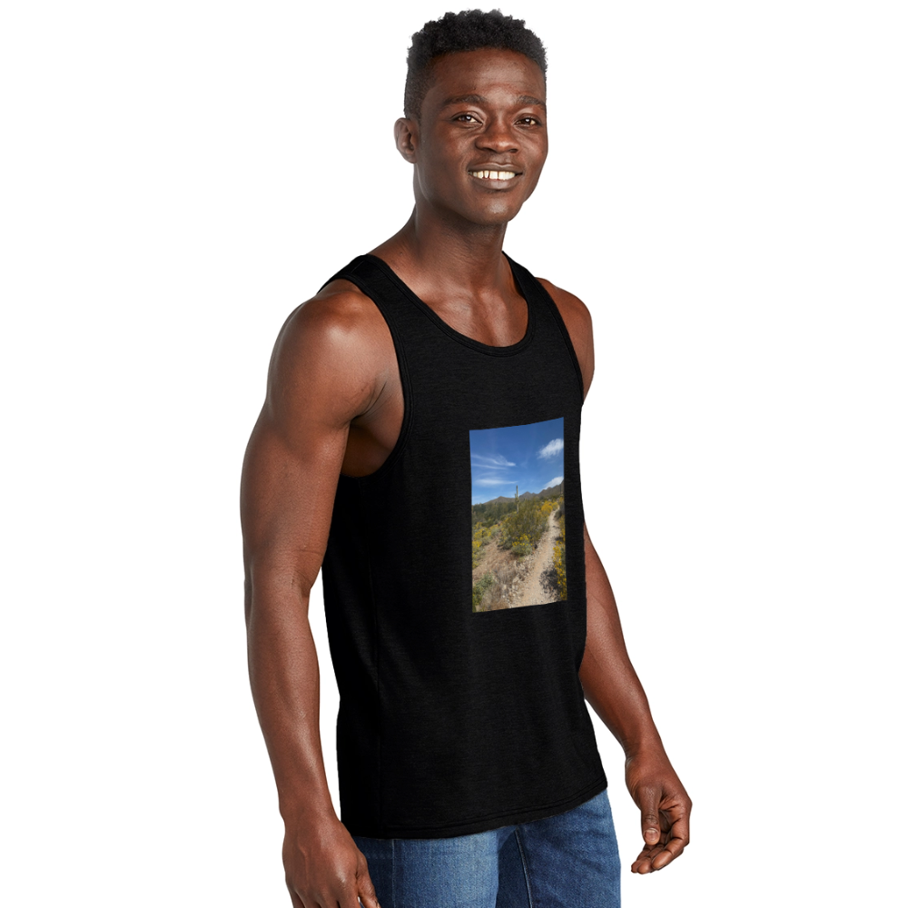 Lost Dog Trail | Men's Tri-Blend Tank - Black - black
