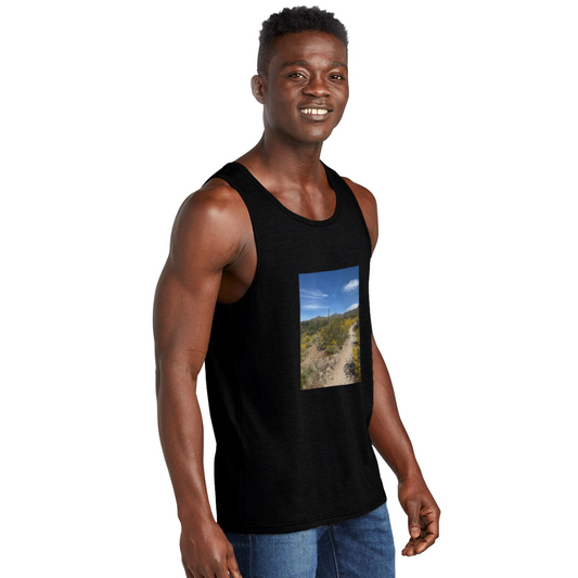Lost Dog Trail | Men's Tri-Blend Tank - Black - black