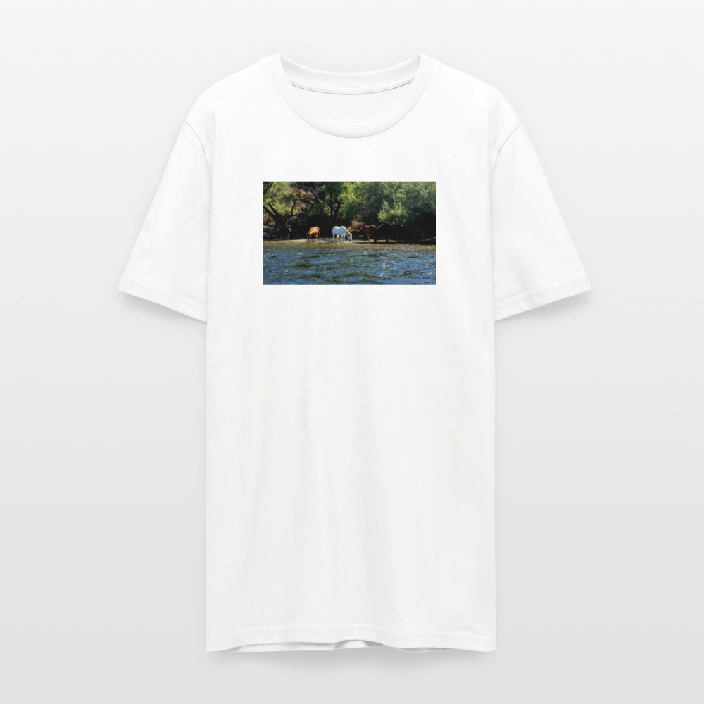 Salt River Horses | Men's Organic T-Shirt - White - white