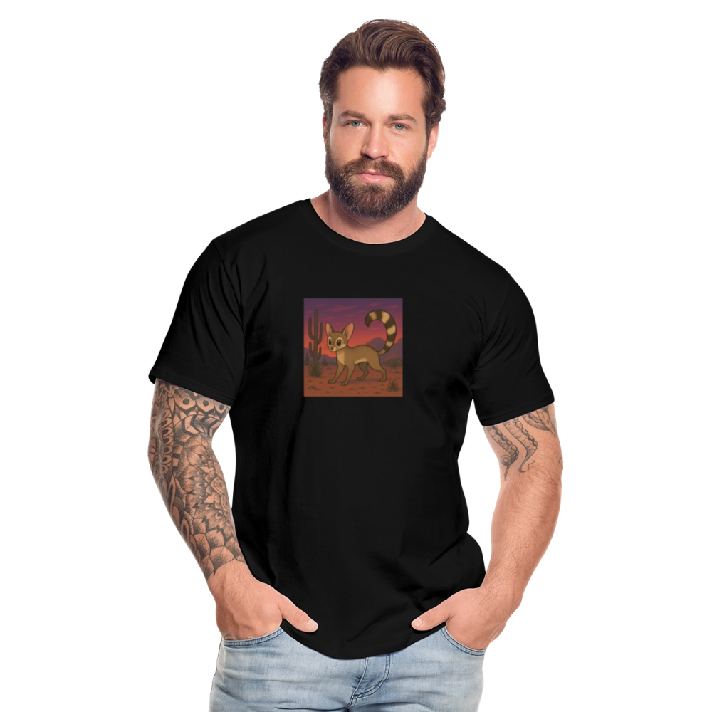 Ringtail Landscape | Men’s Organic T-Shirt - Black - black