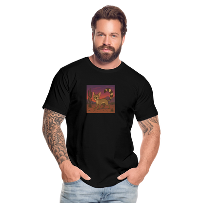 Ringtail Landscape | Men’s Organic T-Shirt - Black - black