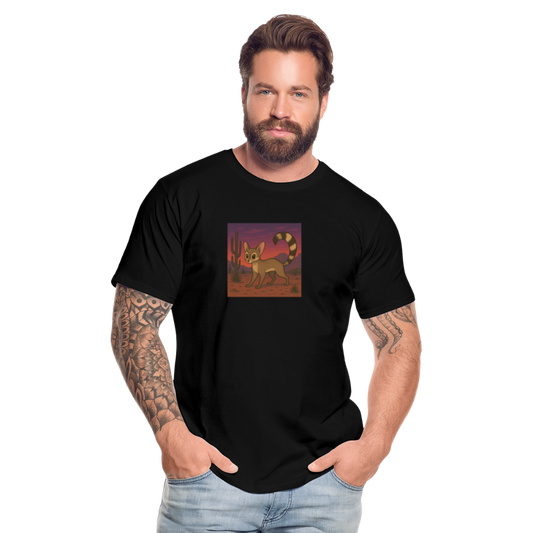 Ringtail Landscape | Men’s Organic T-Shirt - Black - black