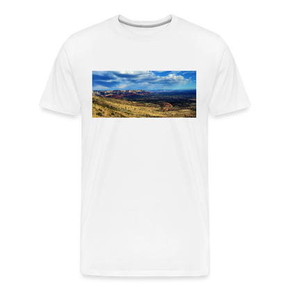 Verde Valley Views | Men's Organic T-Shirt - White - white