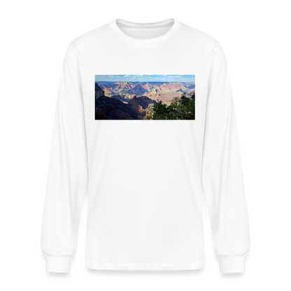 Grand Canyon | Men's Organic Long Sleeve T-Shirt - White - white