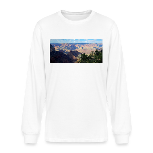 Grand Canyon | Men's Organic Long Sleeve T-Shirt - White - white