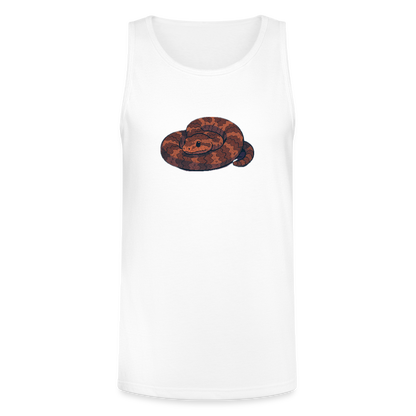 Ridge-nosed Rattlesnake Spotlight | Men's Tri-Blend Tank - White - white