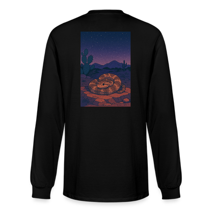 Ridge-nosed Rattlesnake Landscape | Men's Organic Classic Long Sleeve T-Shirt - Black - black