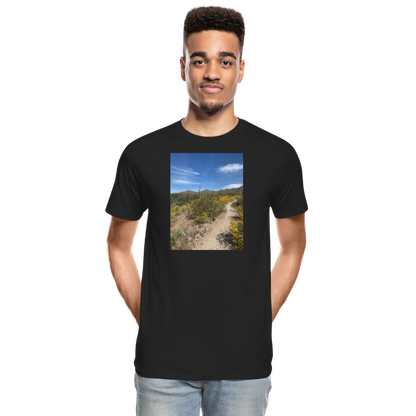 Lost Dog Trail | Men's Organic T-Shirt - Black - black