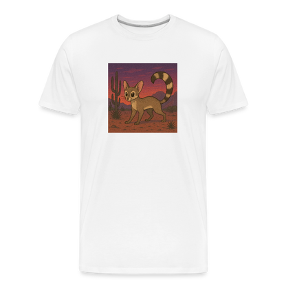 Ringtail Landscape | Men’s Organic T-Shirt - White - white