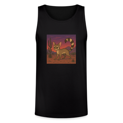 Ringtail Landscape | Men's Tri-Blend Tank - Black - black