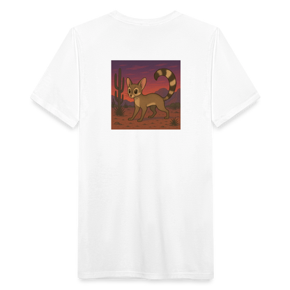 Ringtail Landscape | Men's Tri-Blend Classic T-Shirt - White - white