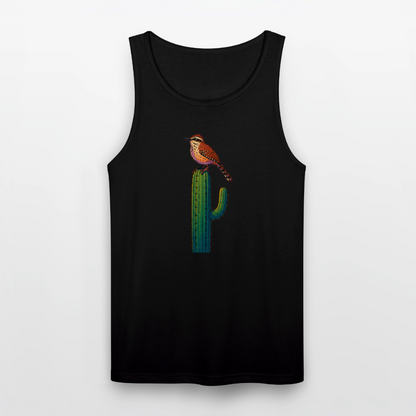 Cactus Wren Spotlight | Men's Tri-Blend Tank - Black - black