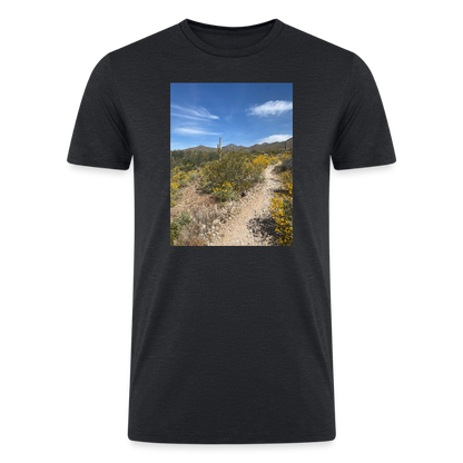Lost Dog Trail | Men’s Tri-Blend T-Shirt - Black - heather black