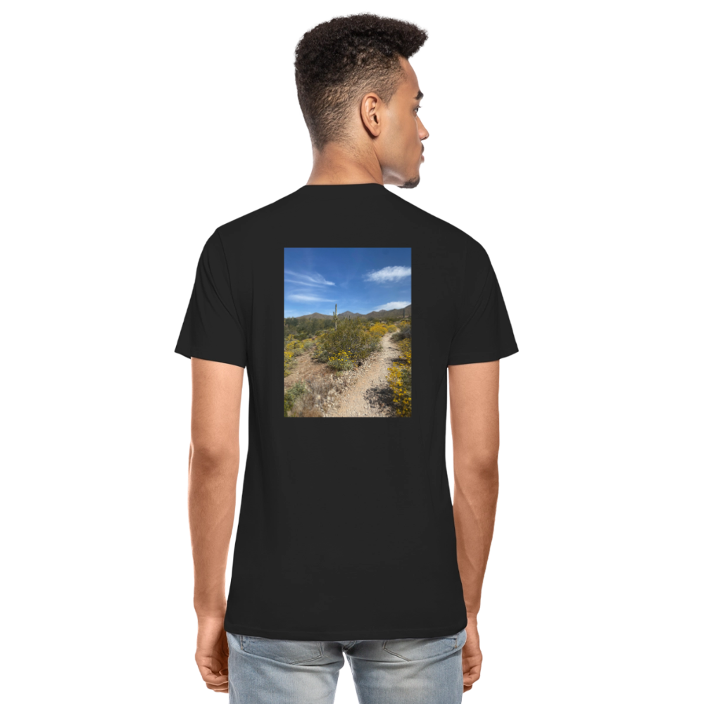 Lost Dog Trail | Men's Tri-Blend Classic T-Shirt - Black - black