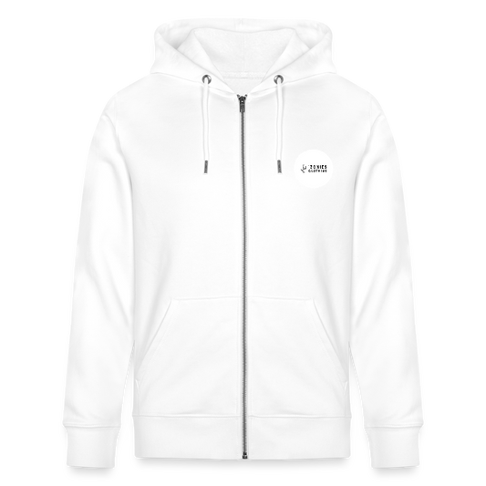 Verde Valley Views | Organic Zip Hoodie - White - white