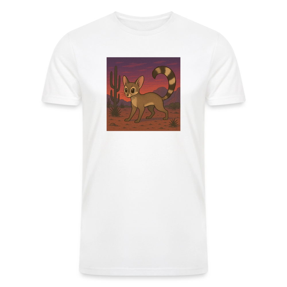 Ringtail Landscape | Men’s Tri-Blend T-Shirt - White - white