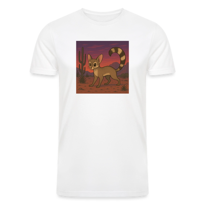 Ringtail Landscape | Men’s Tri-Blend T-Shirt - White - white