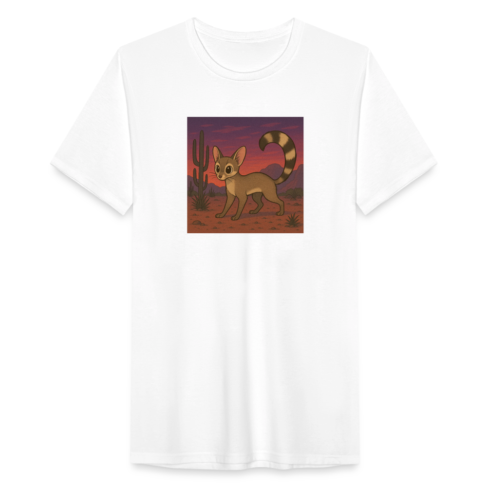 Ringtail Landscape | Men’s Tri-Blend T-Shirt - White - white