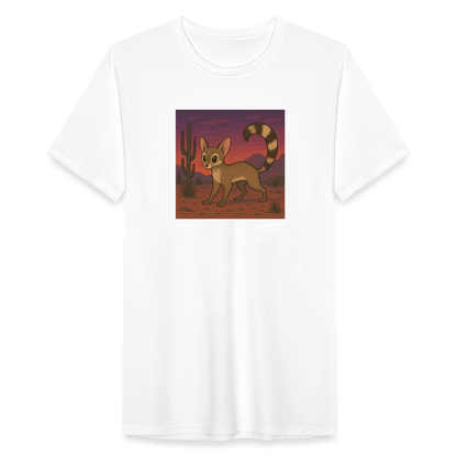 Ringtail Landscape | Men’s Tri-Blend T-Shirt - White - white