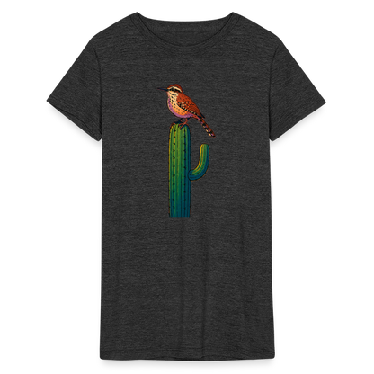 Cactus Wren Spotlight | Women's Tri-Blend T-Shirt - Black - heather black