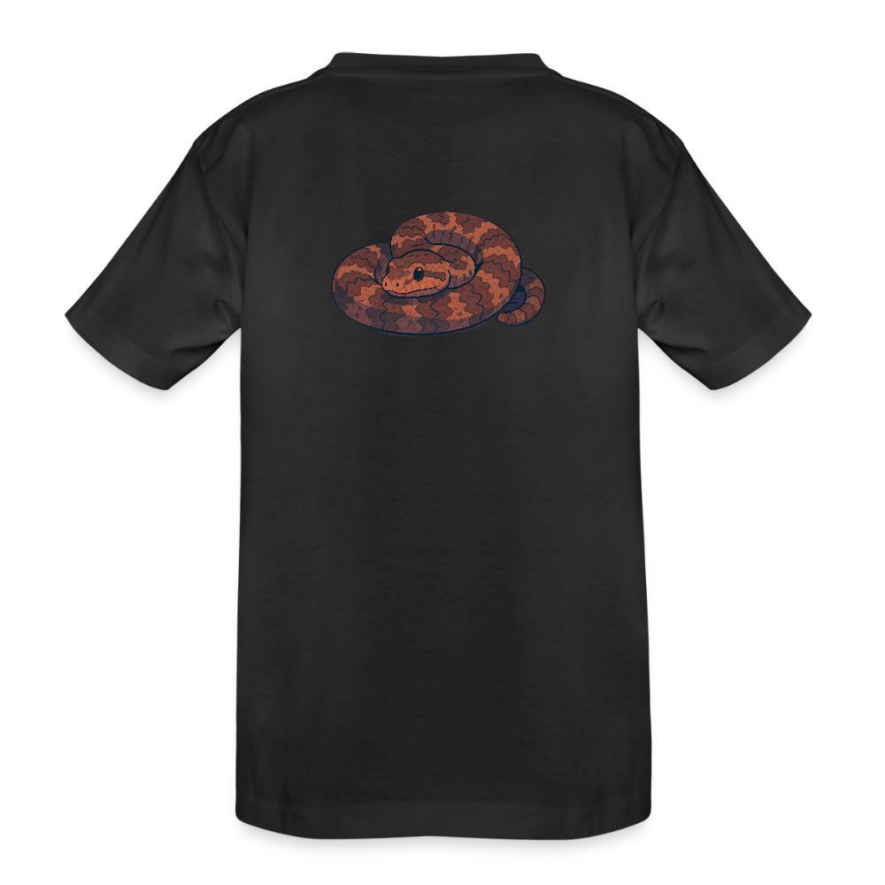 Ridge-nosed Rattlesnake Spotlight | Kids Organic Classic T-Shirt - Black - black