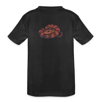 Ridge-nosed Rattlesnake Spotlight | Kids Organic Classic T-Shirt - Black - black