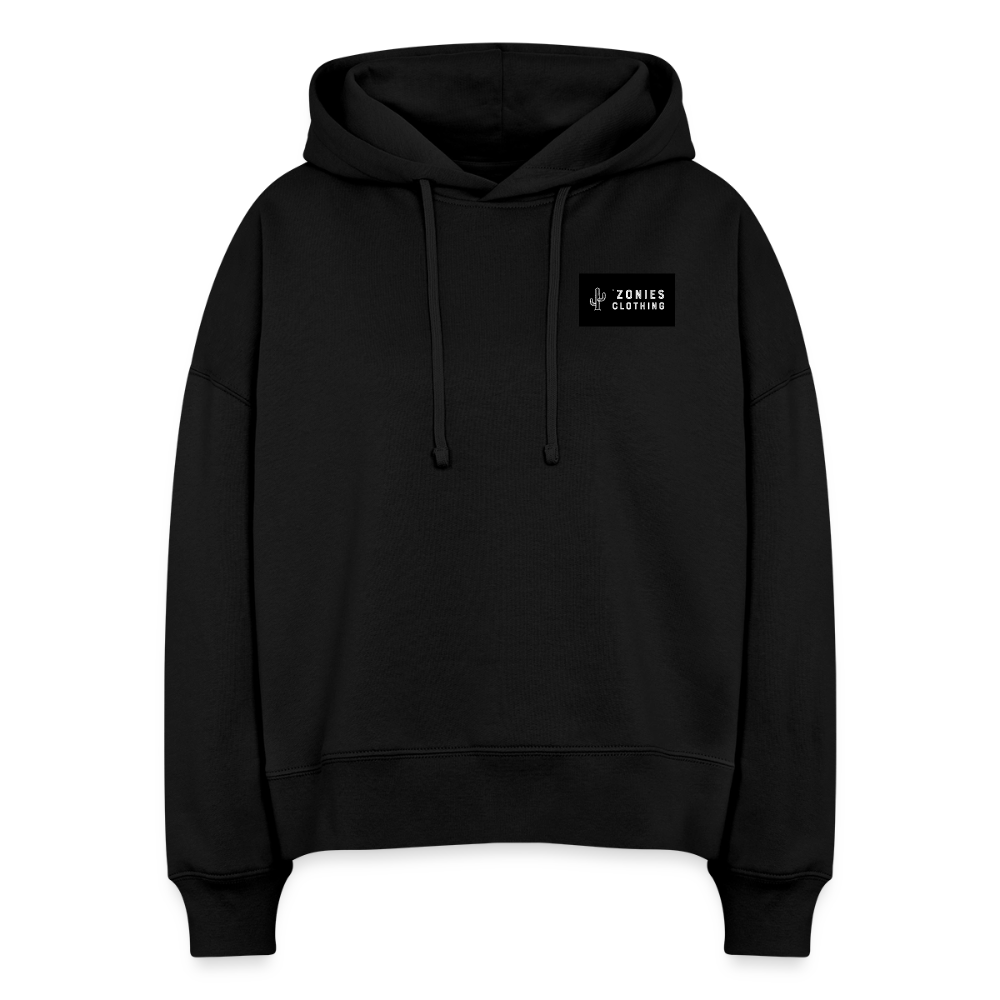 Ringtail Landscape | Women's Organic Classic Hoodie - Black - black