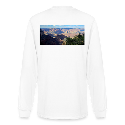 Grand Canyon | Men's Organic Classic Long Sleeve T-Shirt - White - white