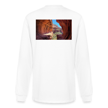 Sedona Vortex | Men's Organic Classic Long Sleeve T-Shirt - White - white