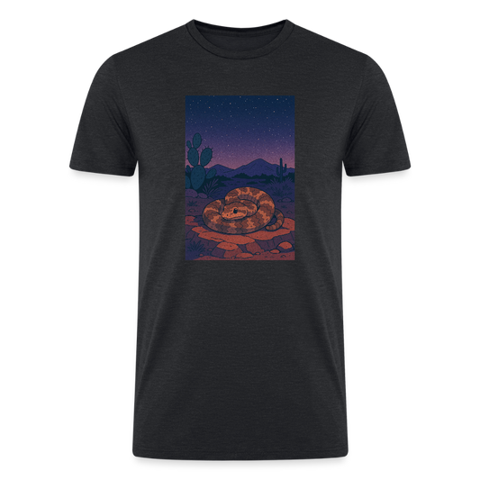 Ridge-nosed Rattlesnake Landscape | Men’s Tri-Blend T-Shirt - Black - heather black
