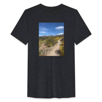 Lost Dog Trail | Men’s Tri-Blend T-Shirt - Black - heather black