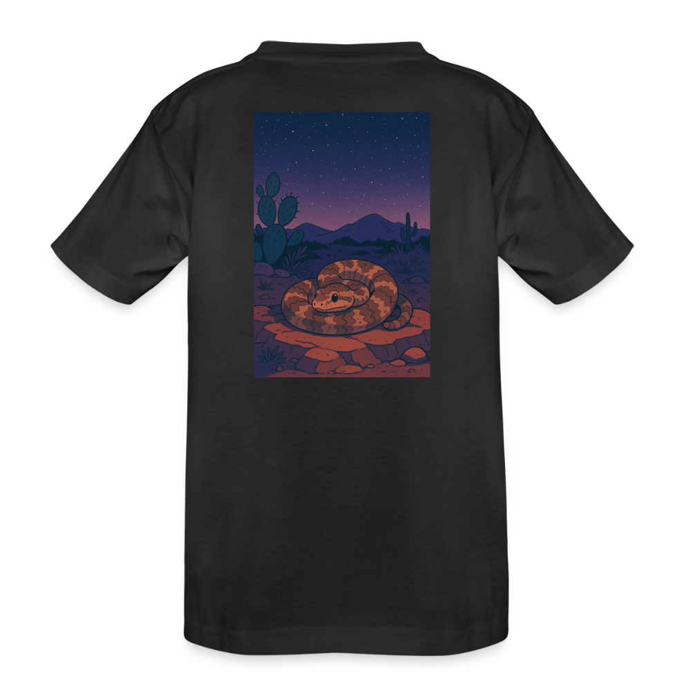 Ridge-nosed Rattlesnake Landscape | Kids Organic Classic T-Shirt - Black - black