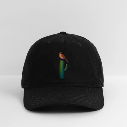 Cactus Wren Spotlight | Organic Baseball Hat - Black - black