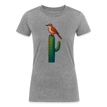Cactus Wren Spotlight | Women's Tri-Blend T-Shirt - Gray - heather gray
