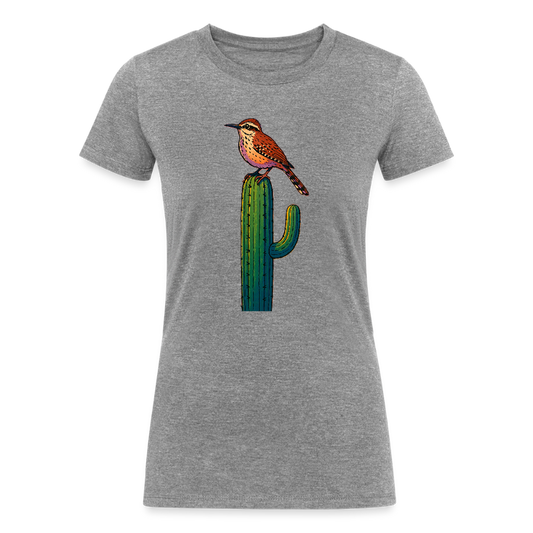 Cactus Wren Spotlight | Women's Tri-Blend T-Shirt - Gray - heather gray