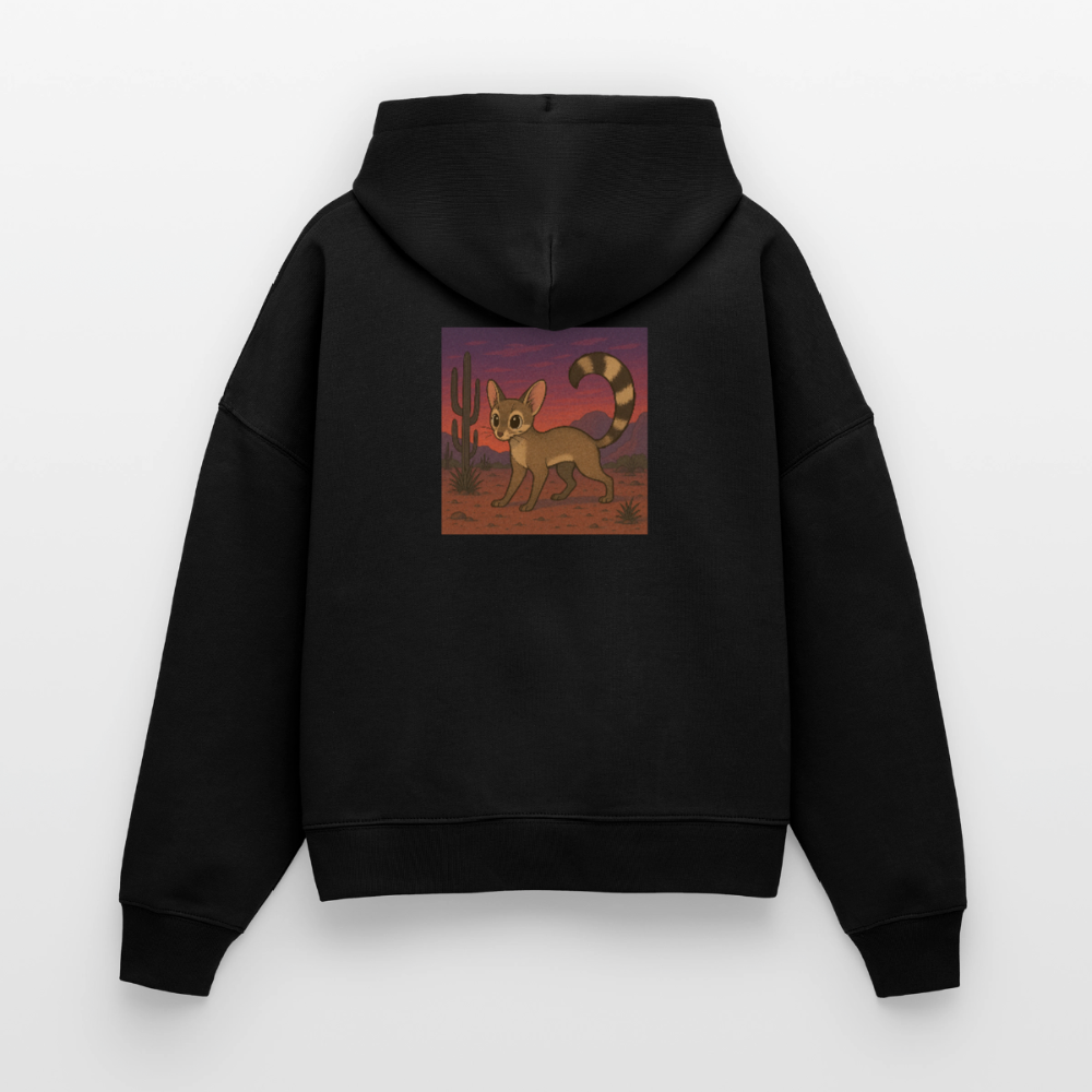 Ringtail Landscape | Women's Organic Classic Hoodie - Black - black