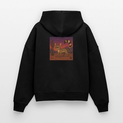 Ringtail Landscape | Women's Organic Classic Hoodie - Black - black