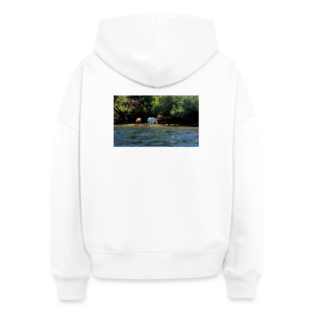 Salt River Horses | Women's Organic Classic Hoodie - White - white