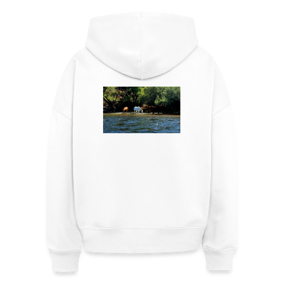 Salt River Horses | Women's Organic Classic Hoodie - White - white