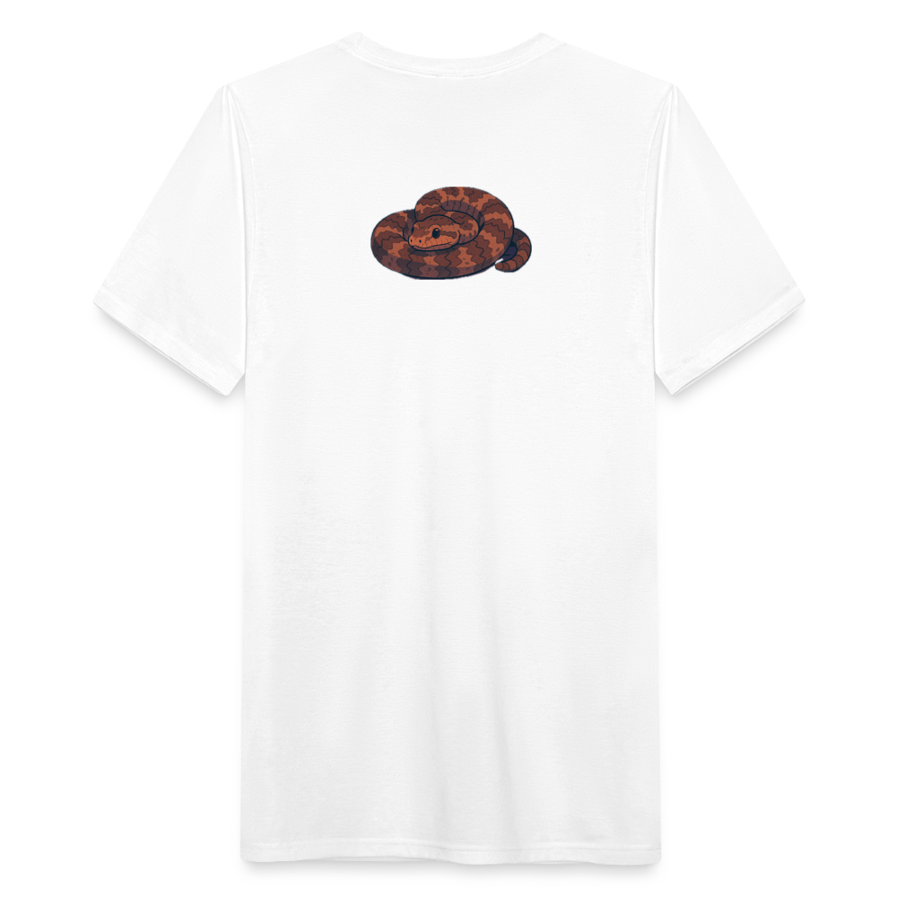 Ridge-nosed Rattlesnake Spotlight | Men's Tri-Blend T-Shirt - White - white