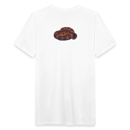 Ridge-nosed Rattlesnake Spotlight | Men's Tri-Blend T-Shirt - White - white
