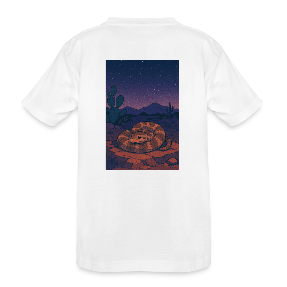 Ridge-nosed Rattlesnake Landscape | Kids Organic Classic T-Shirt - White - white