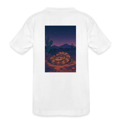 Ridge-nosed Rattlesnake Landscape | Kids Organic Classic T-Shirt - White - white