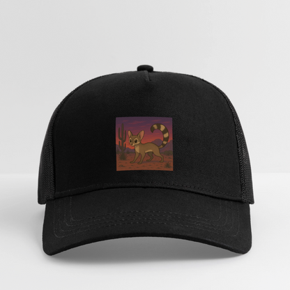'Ringtail| Landscape' Trucker Hat - black/black