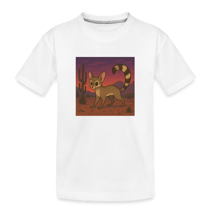 Ringtail Landscape | Kids Organic T-Shirt - White - white