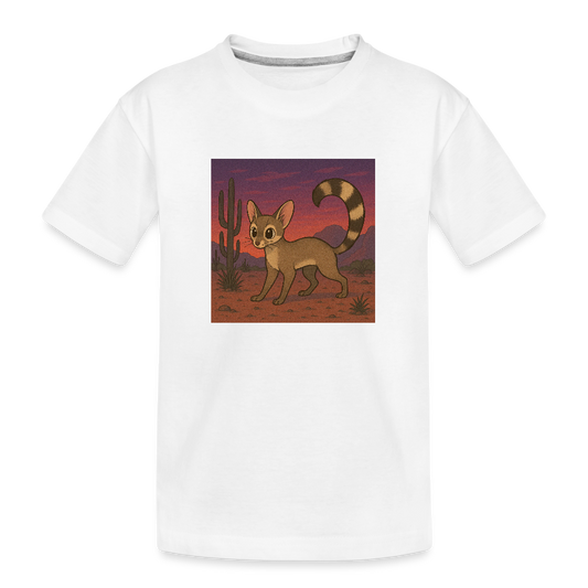 Ringtail Landscape | Kids Organic T-Shirt - White - white