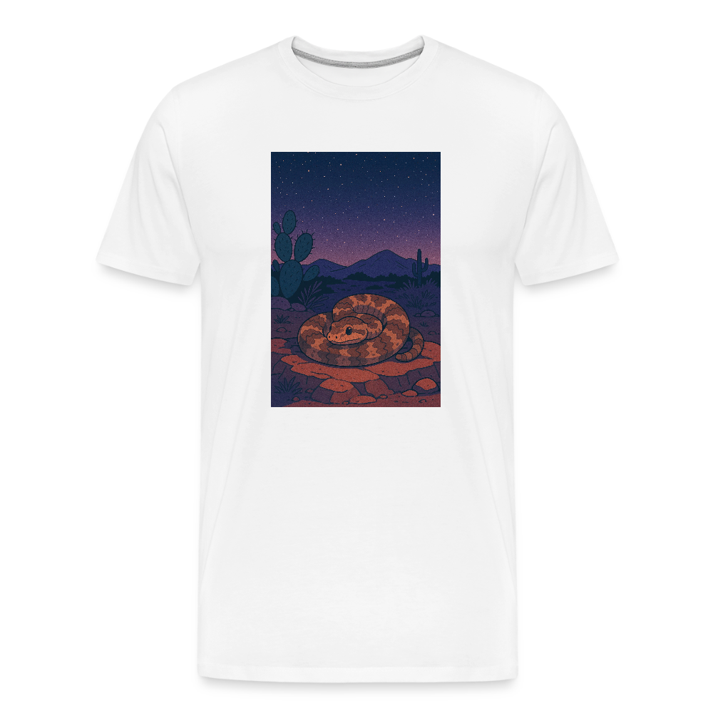 Ridge-nosed Rattlesnake Landscape | Men’s Organic T-Shirt - White - white