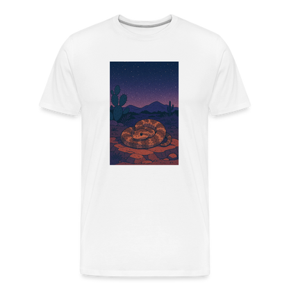 Ridge-nosed Rattlesnake Landscape | Men’s Organic T-Shirt - White - white